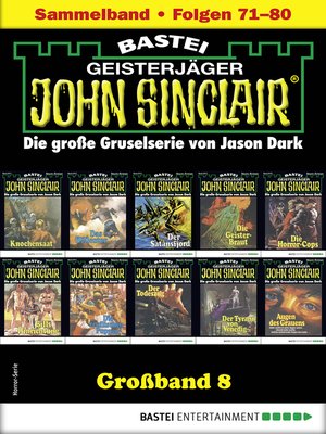 cover image of John Sinclair Großband 8--Horror-Serie